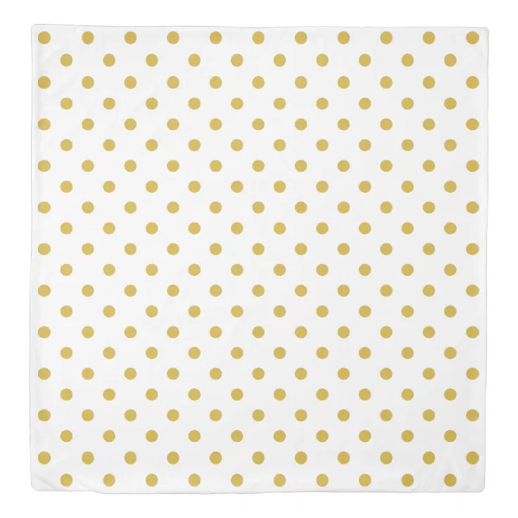 gold and white polka dot background