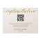 Gold white QR code wedding photo sharing