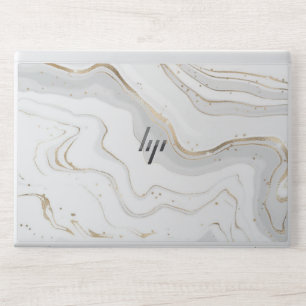 gold white wave marble HP EliteBook 840 G5/G6, HP Laptop Skin
