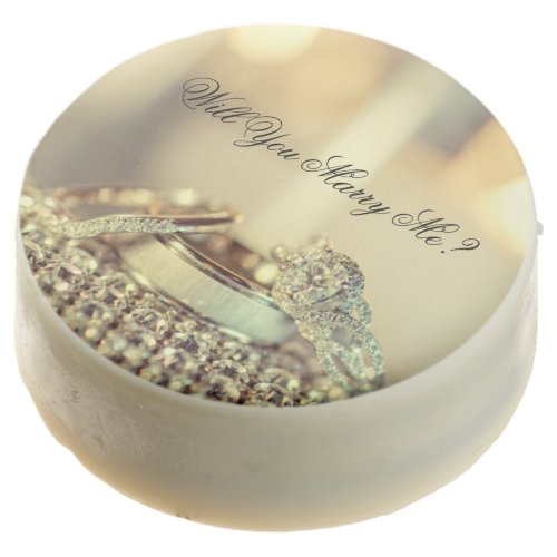 Gold Will You Marry Me Proposal Script Chocolate Covered Oreo