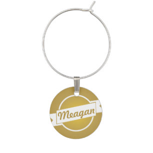 Gold Wine Charm