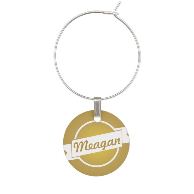 Gold Wine Charm (Front)