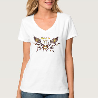 Gold Wing-2 Women V-Shirt T-Shirt