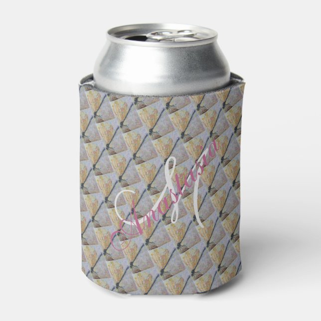 GOLD WINGED DRAGON FLY CAN COOLER (Can Front)