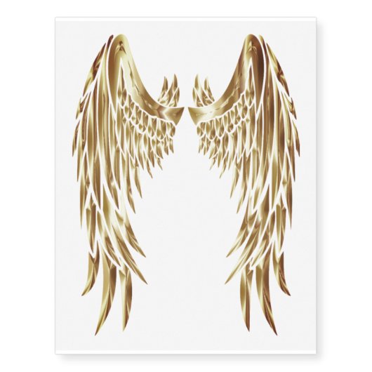 Gold Wings Temporary Tattoos (Front)