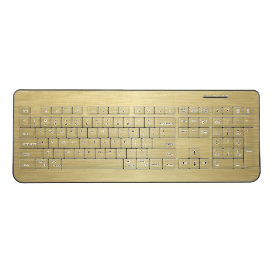 Gold Wireless Keyboard (Front)