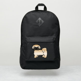 Gold With Black Mask Shih Tzu Cute Cartoon Dog Port Authority® Backpack
