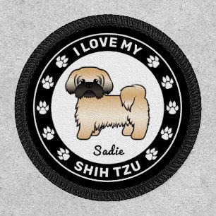 Gold With Black Mask Shih Tzu Dog Shih Tzu Love Patch