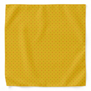GOLD WITH RED & GREEN POLKA DOTS BANDANA