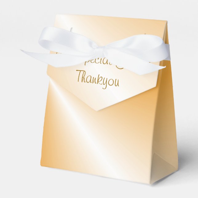Gold with Text>Favor Box (Front Side)