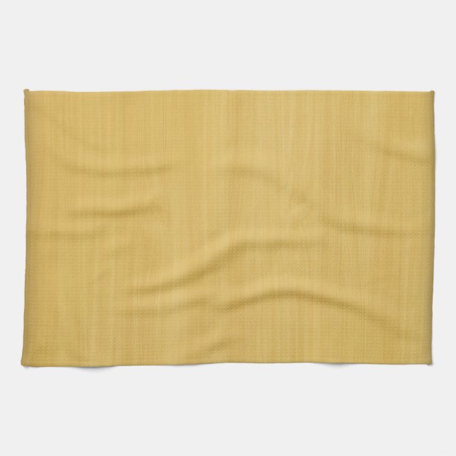 Gold Wood Grain Texture Kitchen Towel (Horizontal)