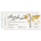Gold World Map Boarding Pass Ticket Save the Date