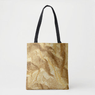 Gold wrinkled paper texture abstract background.go tote bag