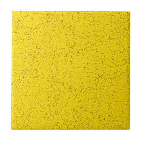 Gold Yellow Crackle Glaze  Solid Color Tile
