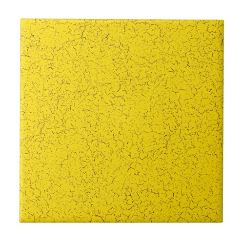 Gold Yellow Crackle Glaze Solid Color Tile