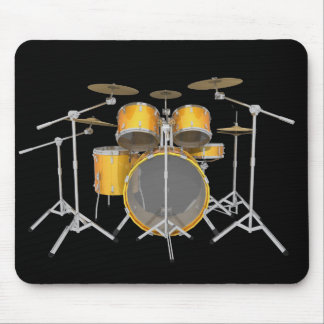 Gold / Yellow Drum Kit: Mousepad