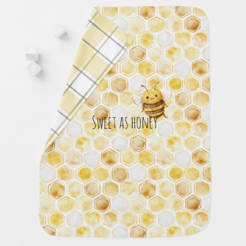 Gold Yellow Honeycomb Sweet Cute Honey Bee
