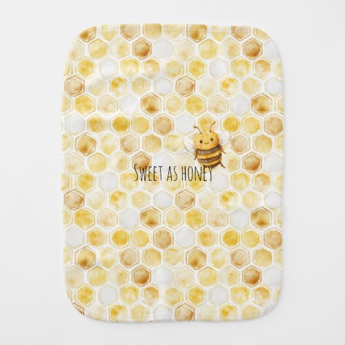 Gold Yellow Honeycomb Sweet Cute Honey Bee