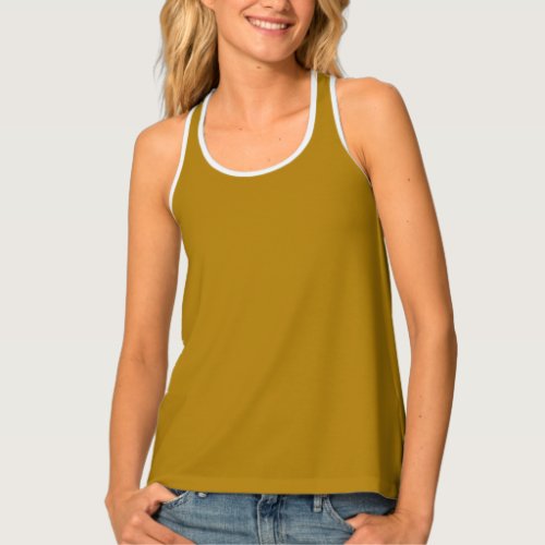 Gold Yellow Tank Top