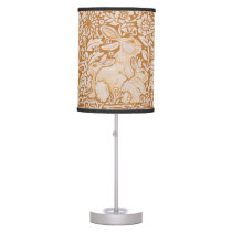 Gold Yellow White Rabbit Designer Lamp Baby Bunny