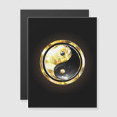 Gold Yin Yang on black (Front/Back)