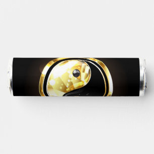 Gold Yin Yang on black Breath Savers® Mints