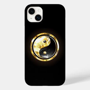 Gold Yin Yang on black Case-Mate iPhone 14 Plus Case