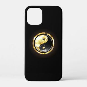 Gold Yin Yang on black iPhone 12 Mini Case