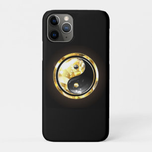 Gold Yin Yang on black iPhone 11 Pro Case