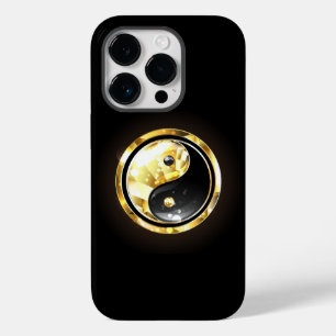 Gold Yin Yang on black Case-Mate iPhone 14 Pro Case