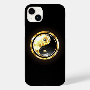 Gold Yin Yang on black Case-Mate iPhone 14 Plus Case
