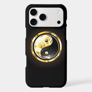 Gold Yin Yang on black iPhone 17 Pro Max Case