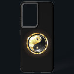 Gold Yin Yang on black Samsung Galaxy S21 Ultra Case<br><div class="desc">Jewelry,  gold and black yin yang symbol on a black background. Gold yin yang.</div>