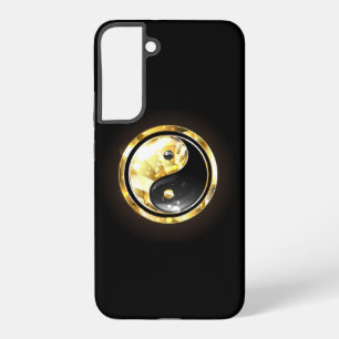Gold Yin Yang on black Samsung Galaxy S22+ Case