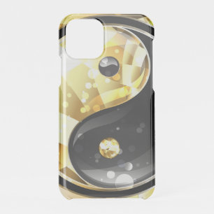 Gold Yin Yang on black iPhone 11 Pro Case