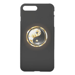 Gold Yin Yang on black iPhone 8 Plus/7 Plus Case