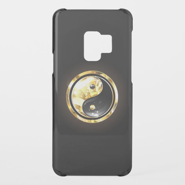 Gold Yin Yang on black Uncommon Samsung Galaxy Case (Back)
