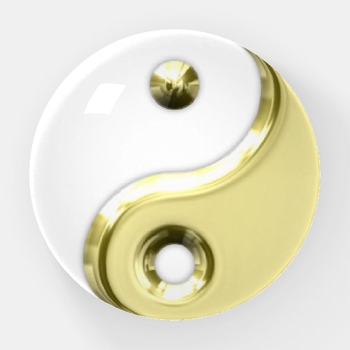 Gold Yin Yang Paperweight