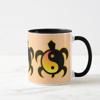 Gold Yin Yang Turtle Mugs