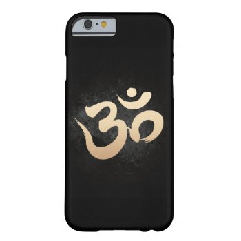 Gold Yoga Om Symbol Dark Iphone 6 Case by caseplus at Zazzle