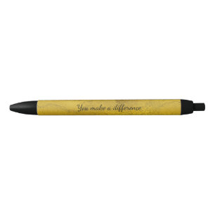 Gold You make a difference quote Pen