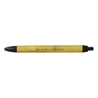 Gold You make a difference quote Pen