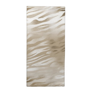 Gold Zebra Print Ombre Cloth Napkin