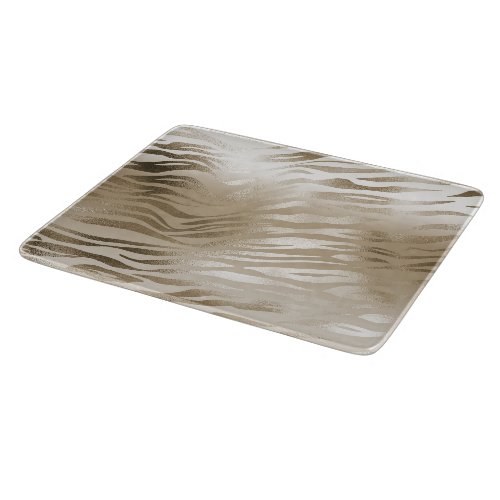 Gold Zebra Print Ombre            Cutting Board