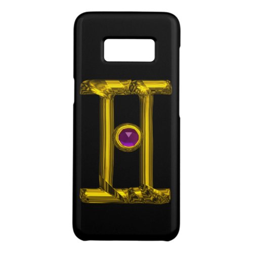 GOLD ZODIAC SIGN GEMINI Purple Alexandrite Case_Mate Samsung Galaxy S8 Case