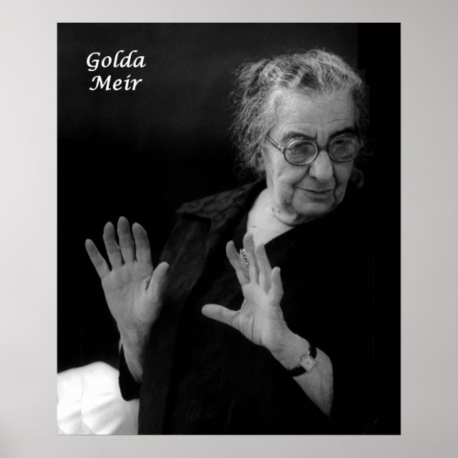 Golda Meir, Israeli Prime Minister Poster (Front)