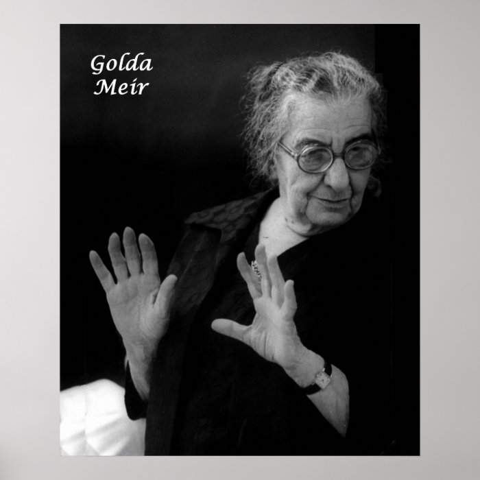 Golda Meir, Israeli Prime Minister Poster