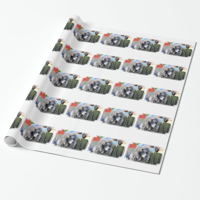 Goldberg - Chanel - Standard Poodle Wrapping Paper (Unrolled)