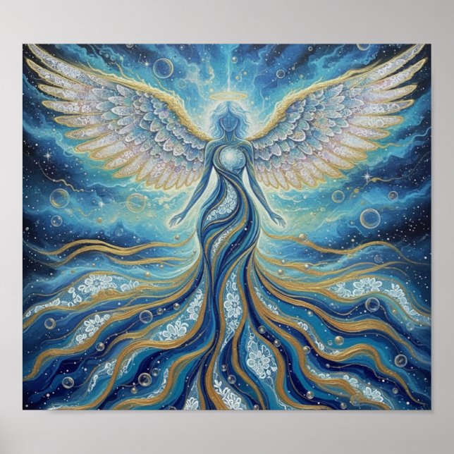 GoldBlueMysticAngel Poster (Front)