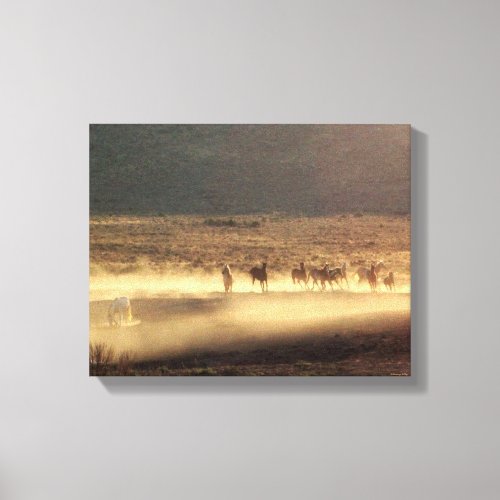 GoldDust Collection Headed to the Waterhole Canvas Print